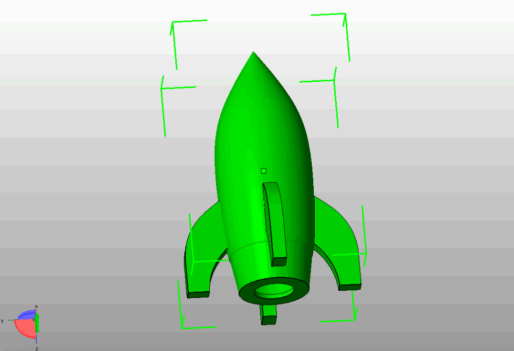 ロケット模型の3Dデータ