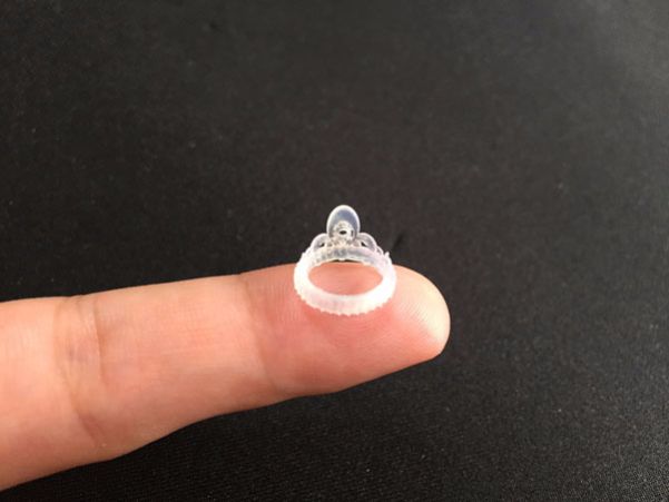 指輪のワックス原型の画像