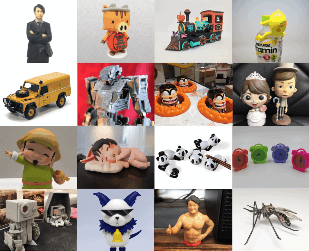 3Dプリンターで作成したフィギュアの画像
